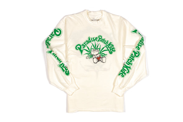 Paradise NYC Patch Kids Longsleeve Tee 'White'