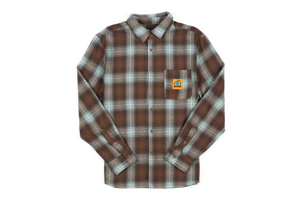 Butter Goods Appliance Plaid Shirt 'Brown/Teal'