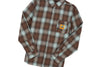 Butter Goods Appliance Plaid Shirt 'Brown/Teal'