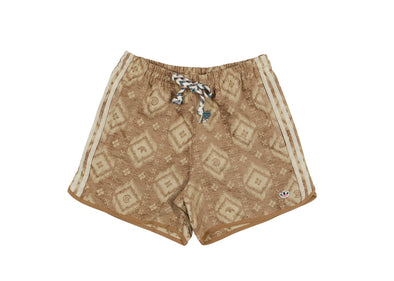 adidas gazelle silver green womens adidas Originals in The Ring Black Graphic Shorts main image 0