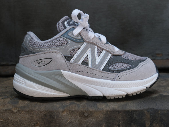 New Balance Kids 990V6 (TD) 'Grey/Silver'