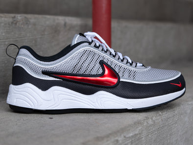 Nike Air Zoom Spiridon 'Metallic Silver/ Sport Red'