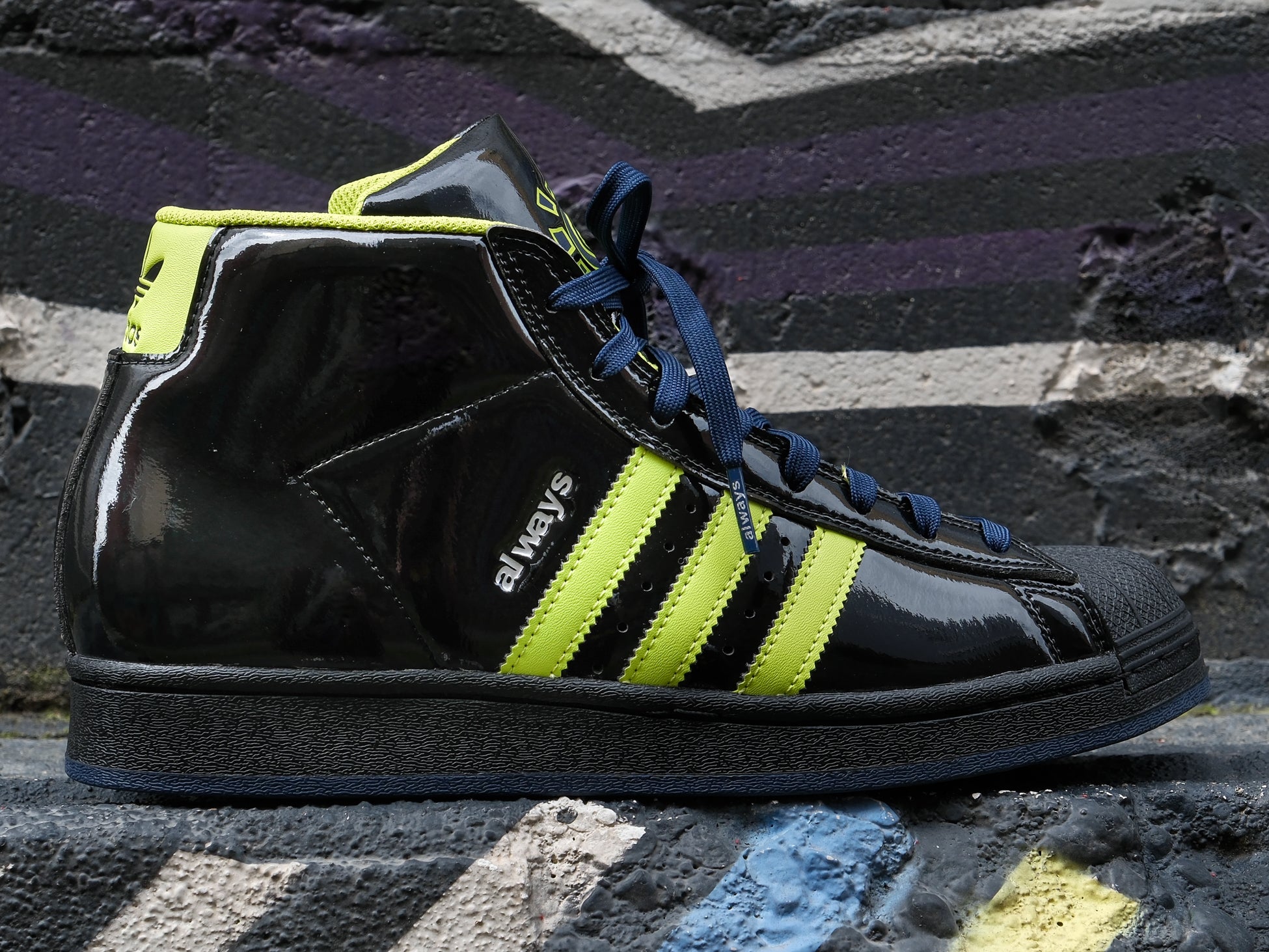 Adidas Pro Model x Always 'Core Black/Semi Solar Slime' -Originally $1 Unheardof Brand Adidas Pro Model x Always 'Core Black/Semi Solar Slime' -Originally $1 Unheardof Brand