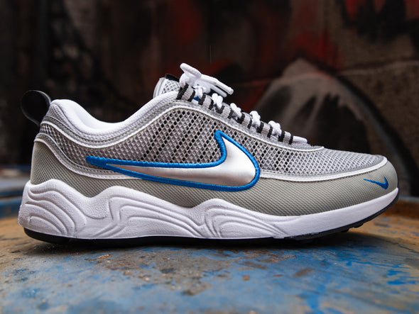 Nike Air Zoom Spiridon SP 'Metallic Silver/Signal Blue'