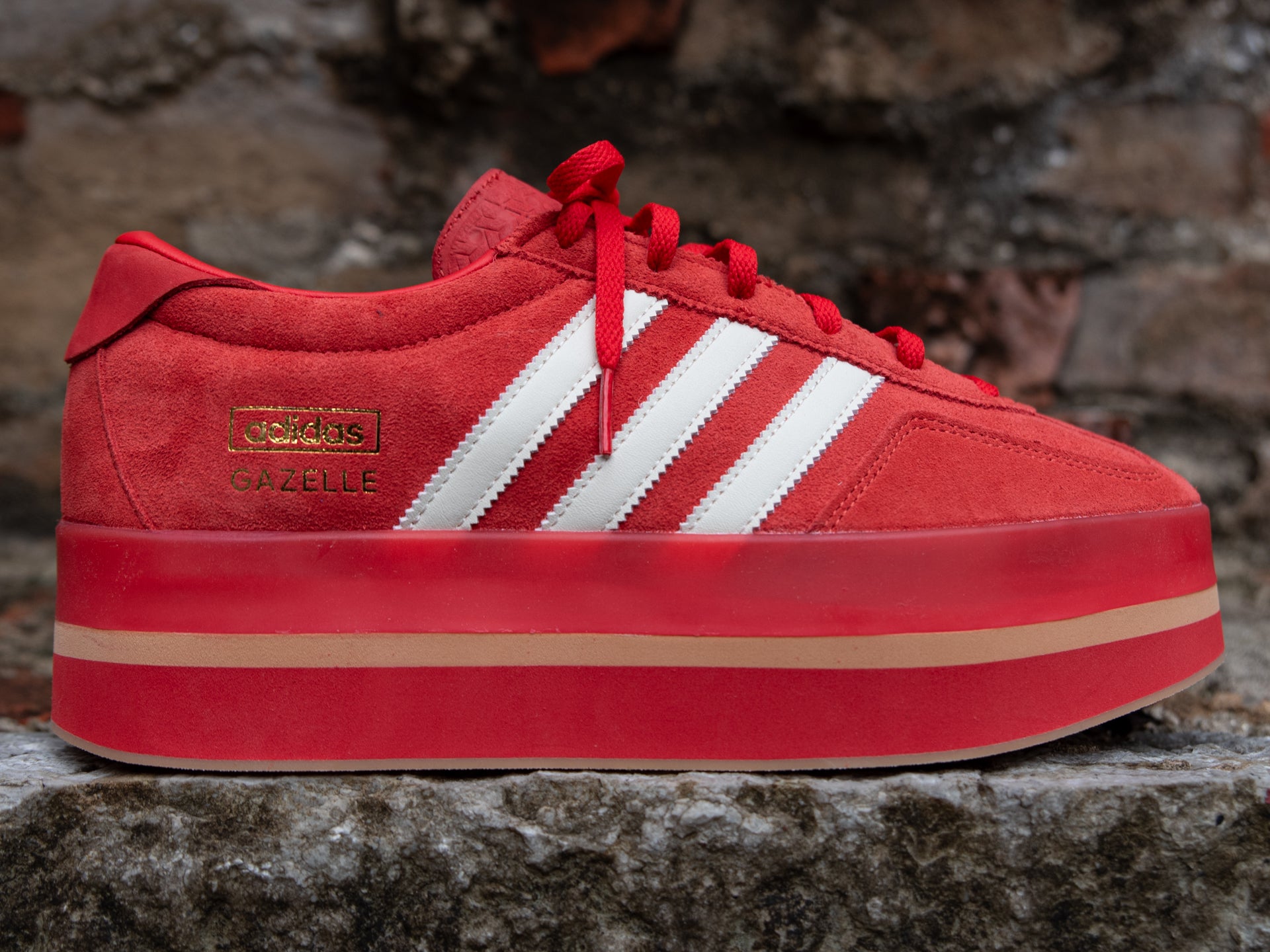 Adidas Women's Gazelle Stack 'Red' -Originally $130.00
