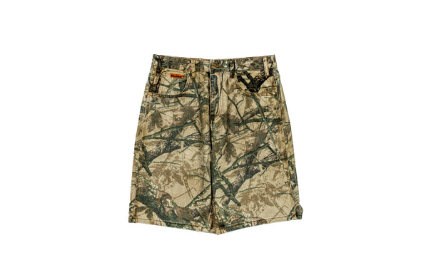 Butter Goods Foliage Camo Denim Shorts 'Tan'