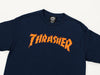 Thrasher Burn It Down T Shirt 'Navy Blue'
